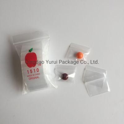 No Printed Blank Zip Lock Mini Apple Bag