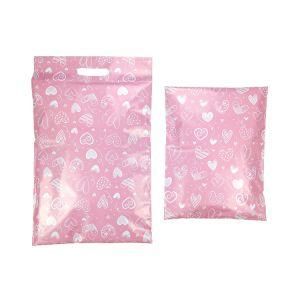 Poly Mailers 10 X 13 Custom Shipping Bags Pink Mailing Envelopes with Handle Self Seal Adhesive Waterproof and Tear-Proof