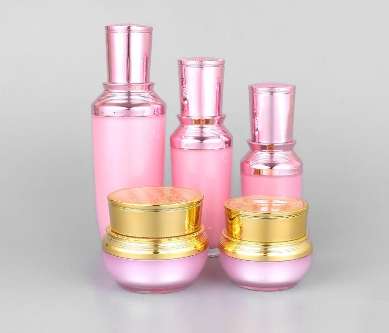 10g 15g 20g 30g 15ml 20ml 50ml 100ml Customized Acrylic Cream Jar and Lotion Bottle Set