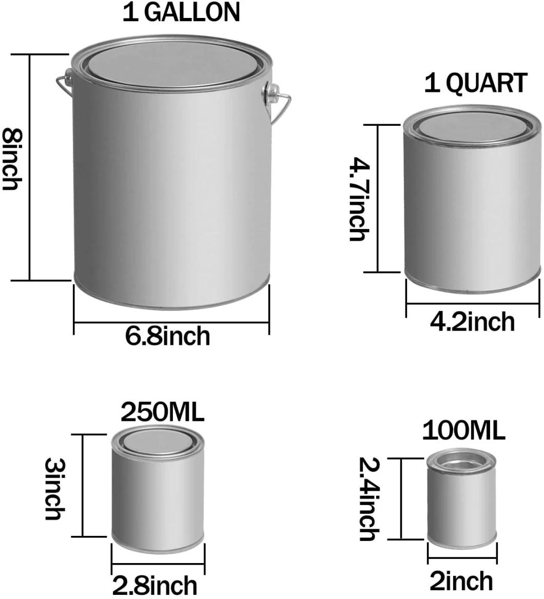 Empty Round Metal Chemical Paint Tin Can