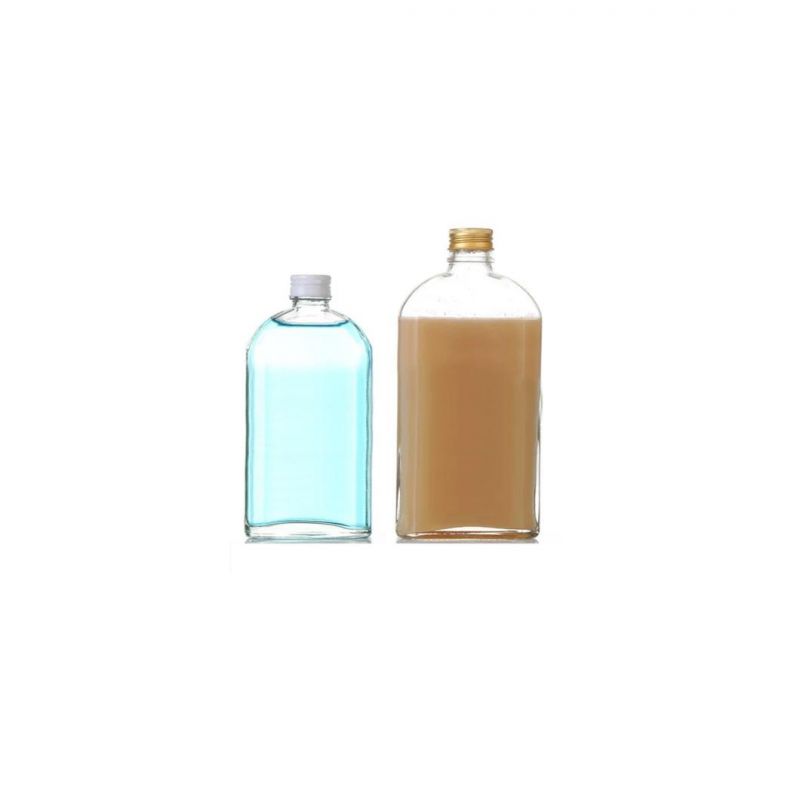 250ml 350ml Flat Cold Brew Coffee Glass Bottle Juice Milk Tea Whiskey Wine Glass Bottle