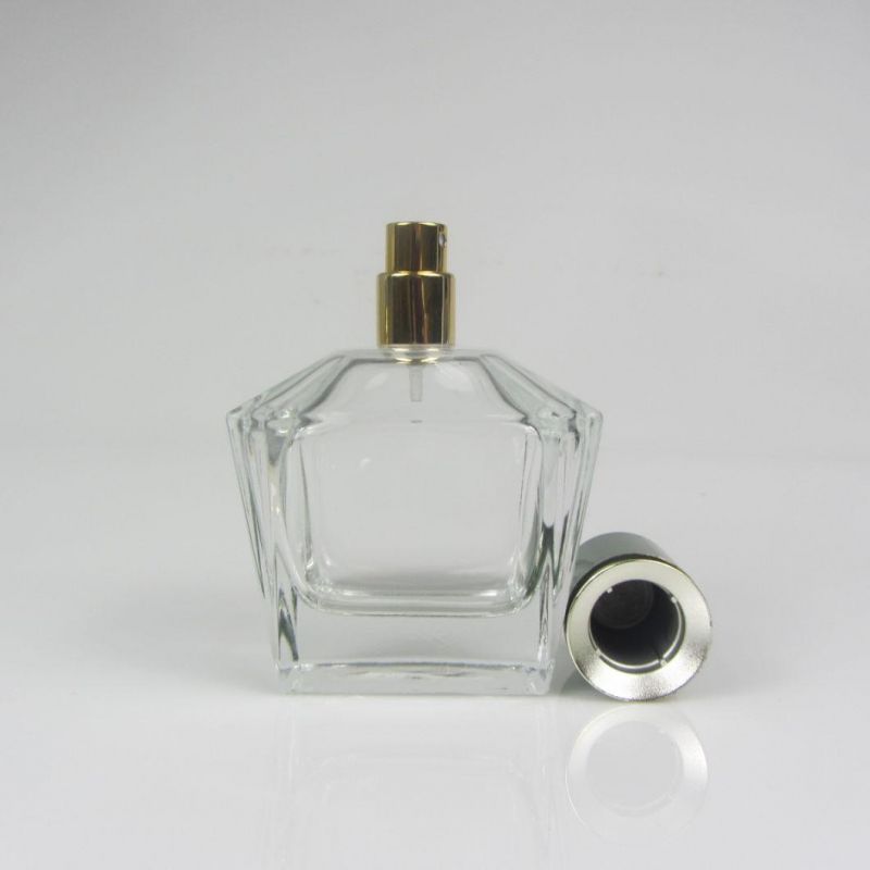 Good Quality Clear Classic Style 30/50/100ml Refillable Glass Perfume Bottle