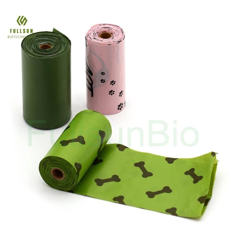 Biodegradable Compostable Disposable Roll Pack Pet Garbage Poop Bags