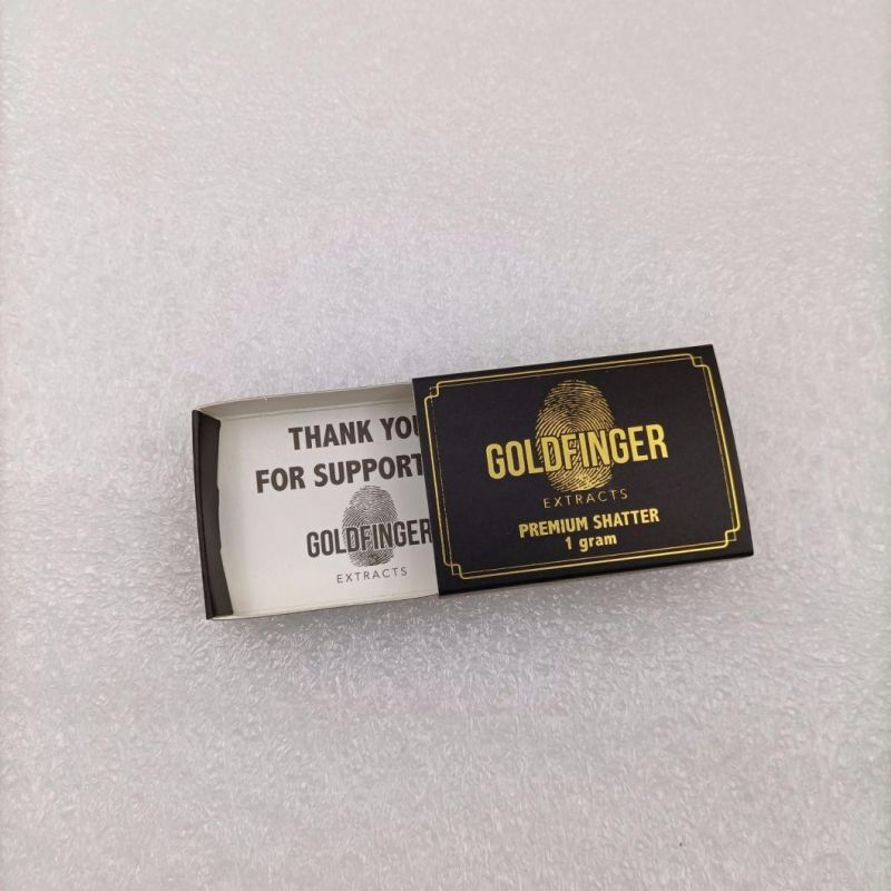 Gold Foil Hot Stamping Match Box for Vape Packging