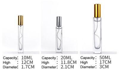 Custom Cosmetic Bottle 10ml Glass Spray Bottle Perfume Glass Bottles Empty Bottles with Aluminum Caps