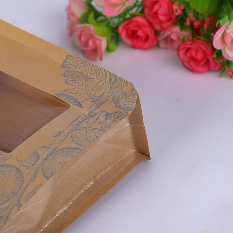 Recyclable Block Bottom Kraft Paper Bag 250g 500g 1000g 1kg Paper Bags Wholesale Packaging Bag