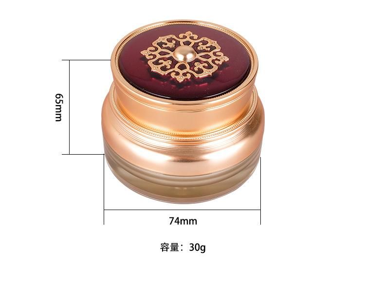 Manufacturer 30g Luxury Empty Plastic Cream Acrylic Jar for Skin Care Products