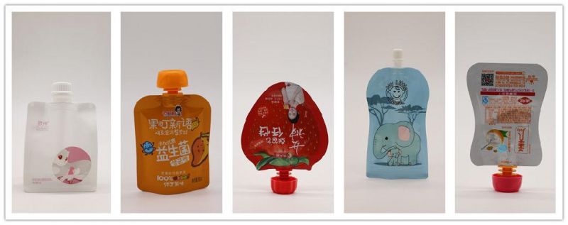 Spout Bags or Pouch with Cap for Jelly Milk Drink Beer Water