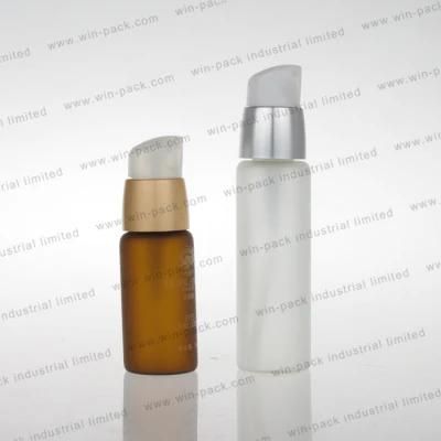 15ml Cute Tube Glass Bottle Nude Color Purple Color with Shinny White Plastic Dropper and Lid