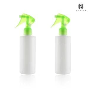 200ml Flat Shoulder Pet Bottle, Round Shape Tigger Sprayer, Customized Color Tirgger Spray Mist Bottle