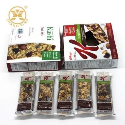 Custom Made Laminated Plastic Sachet for Cereal Bar Wrapper Packaging