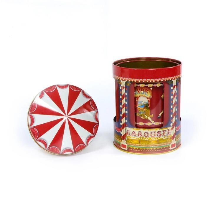 Factory Direct Price Music Carousel Tin Box for Children′s Day