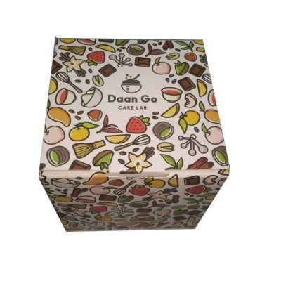 Colourful Flower Recycled Paper Cardboard Carton Cake Box