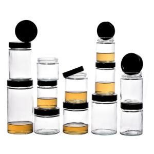 Compact and Safety 50ml 100ml 200ml 300ml 500ml 600ml 750ml 1000ml Empty Clear Round Affordable Glass Food Jar