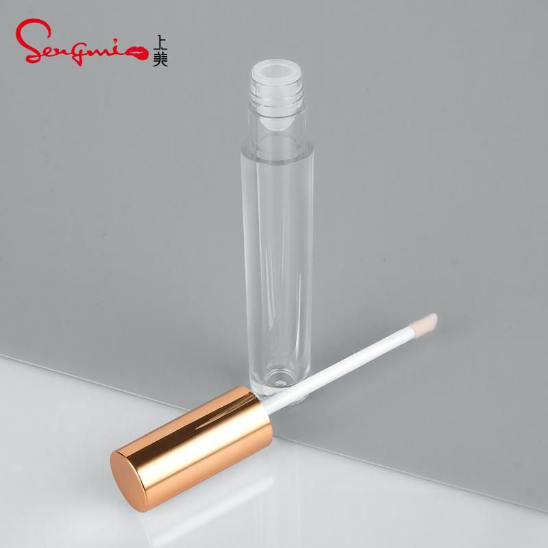 Wholesales Golden Lip Gloss Containers Tube Label Round Liptint Container for Makeup Packaging