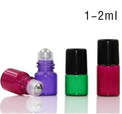 Free Samples 5ml 8ml 10ml 15ml Amber Glass Roll on Bottle with Stainless Roller Ball