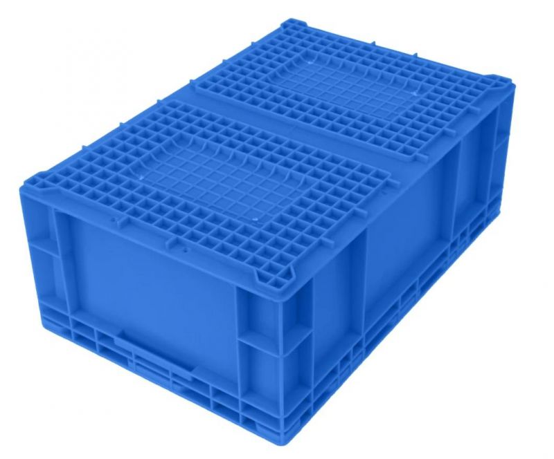 HP5c Plastic Turnover Logistics Container Box HP Standard Auto Parts Logistic Box Durable Opaque Plastic Storage Boxes