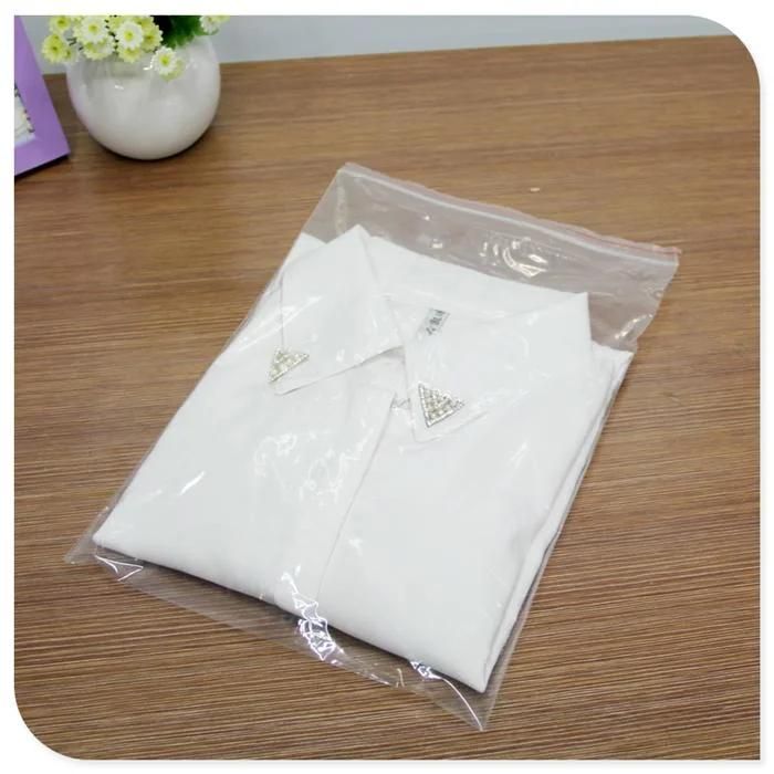 Reusable Custom Clear Packaging Bags Zip Lock Frosted Zipper Clothing Zip Lock Bag