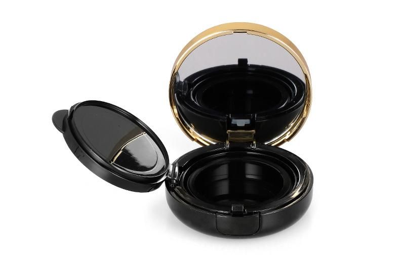 Hot Sale Indonesia Korean Empty Round Empty Bb Cream Air Cushion Case with Mirror in Stock for Liquid Foundation