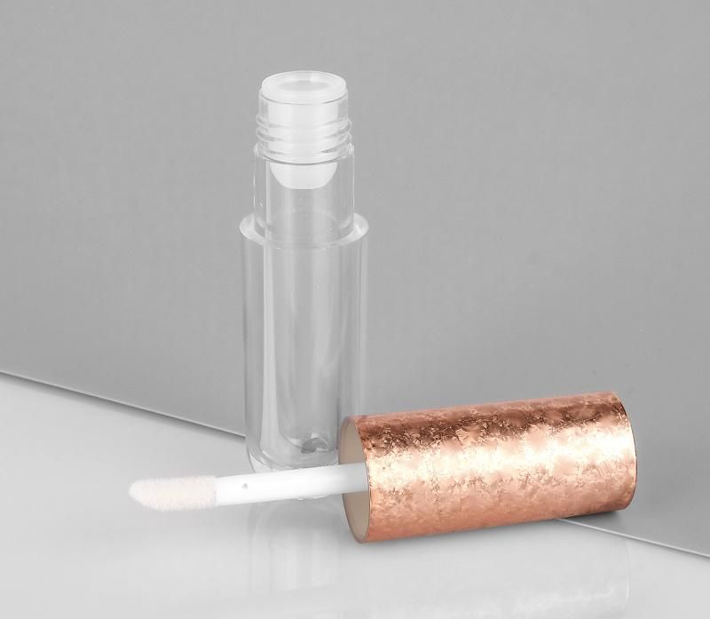 Wholesale Empty Unique Cap Golden Cosmetic Lipgloss Container Lip Gloss Tubes with Wands