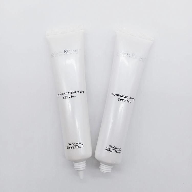 Sunscreen Cream Plastic Tube with Sharp Nozzle and Acrylic Cap