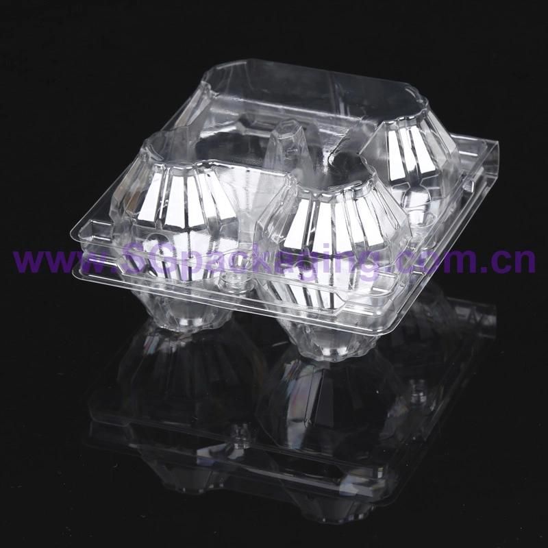 Customized 2/4/6/8/9/10/12/15/18/20/24/28/30 Cells Pet Plastic Clear Egg Tray