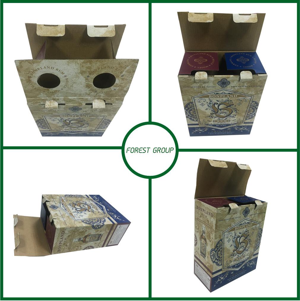 Eco-Friendly Corrugated Carton Wine Packaging Box