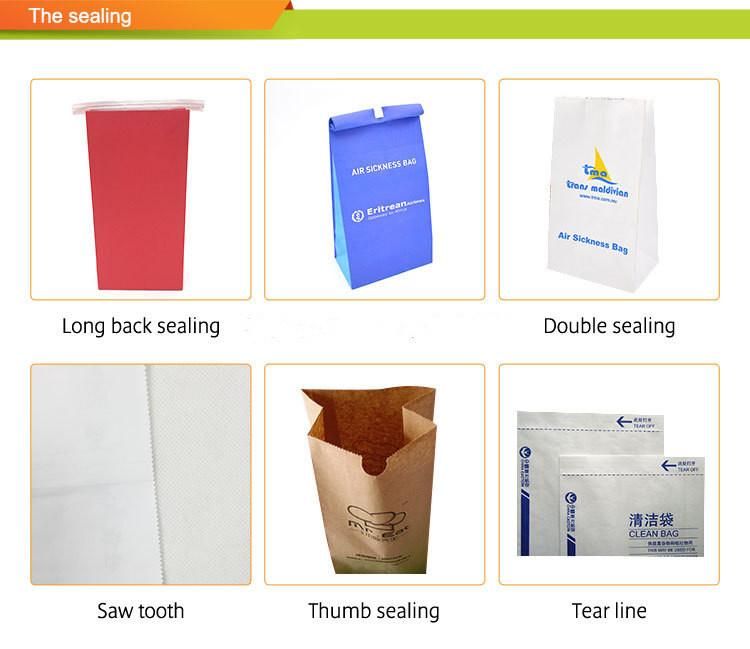 OEM Mini Disposable Custom Print Paper Airsickness Airplane Vomit Bag