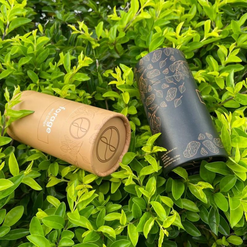 Firstsail High Quality Custom Recyclable Coffee Bean Product Capsule Jar Packaging Food Grade Gift Tea Cylinder Paper Tube Box