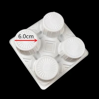 Disposable Tea Coffee Juice Plastic 4 Cup Tray