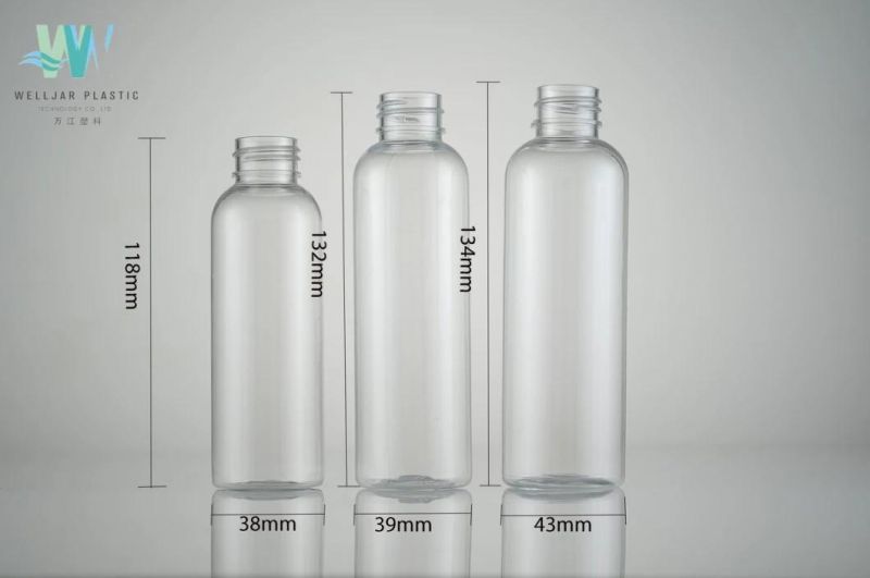 Pet Transparent 120ml Bottle of Round Shoulder