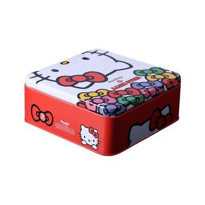 Square Metal Food Tin Container Tin Box Packaging Sugar Tin Can