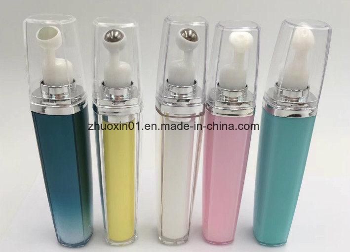 5ml 7.5ml 10ml 15ml Steel and Plastic Roll Cylinder Square Eye Cream Bottles