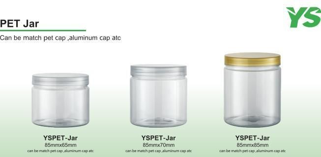 55*150 mm Plastic PP Pet Aluminum Cap Customizable Transparent Packaging Bottle Jars for Water Perfume Oil