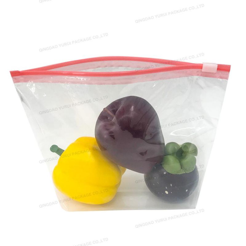 LDPE/Hppe Food Grade BPA Free Slider Zip Packing Bag for ISO9001 Approved