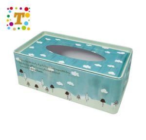 Retro Rectangular Tissue Box Tins Cans