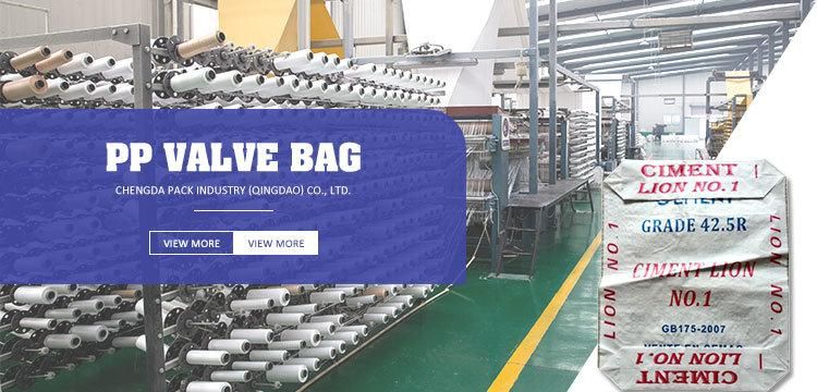 25kg 50kg Waterproof Square Bottom PP Woven Valve Cement Bags for Chemical