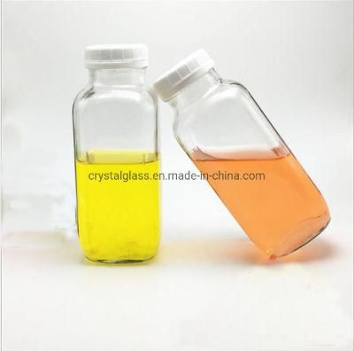 60ml 2oz Mini Samples Square Glass Bottle for Beverage Packing Bottle