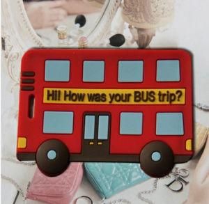 Bus Cartoon Airplane Silicone Luggage Tag (BZ-ST004)