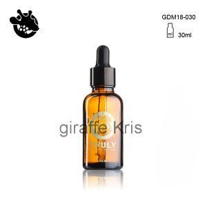 30ml Amber Essential Oil Bottle Cosmetic Packaging with Dropper