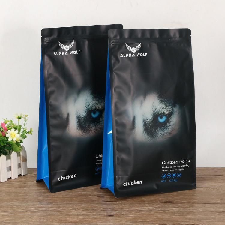 Made in China Adult Dogs Small Size Dry Dog Food with Buffalo in Different Size Bag Packing Pet Food Bag Logo Print Design