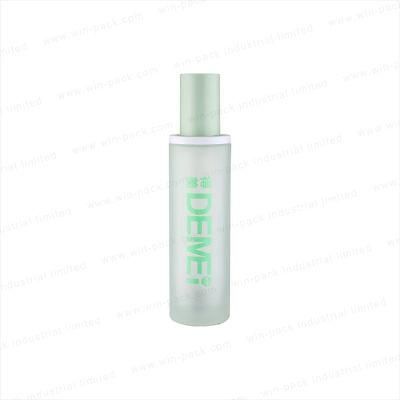 Skincare New Design Cosmetic Gradient Lotion Glass Pink Bottle with Pink Cap 110ml 140ml Wholesale