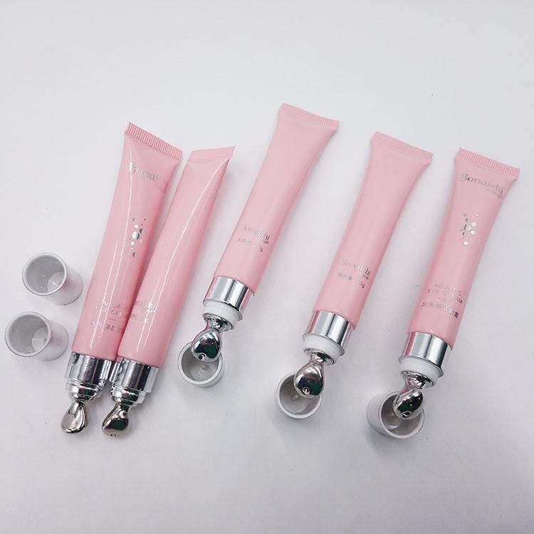 Factory Custom Pink Eyes Cream Tube with Massage Head Packaging