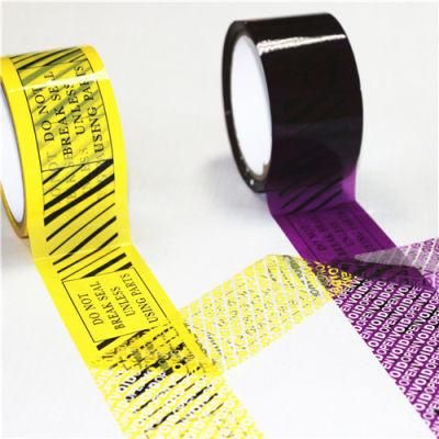 50mm*50m Custom Personalised Logo Anti Theft Security Seal Tape Warranty Void If Removed