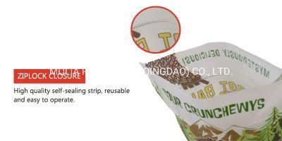 Plastic Bags/Stand up Pouches Food Grade with Zipper and Tear Notches/Clear Windows