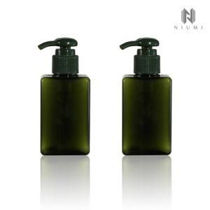 100ml PETG Flat Square Bottle Thick Wall Shampoo Travel Bottle for Hotel Home Office Travel