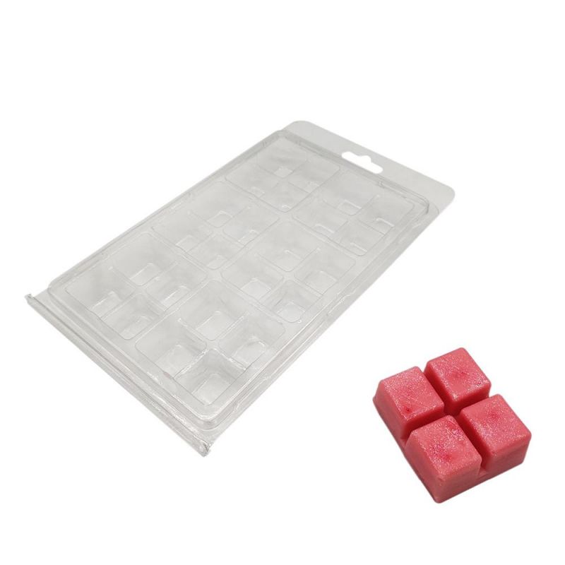 Custom 24 Cube Clear Plastic Clamshell Wax Melt Mold