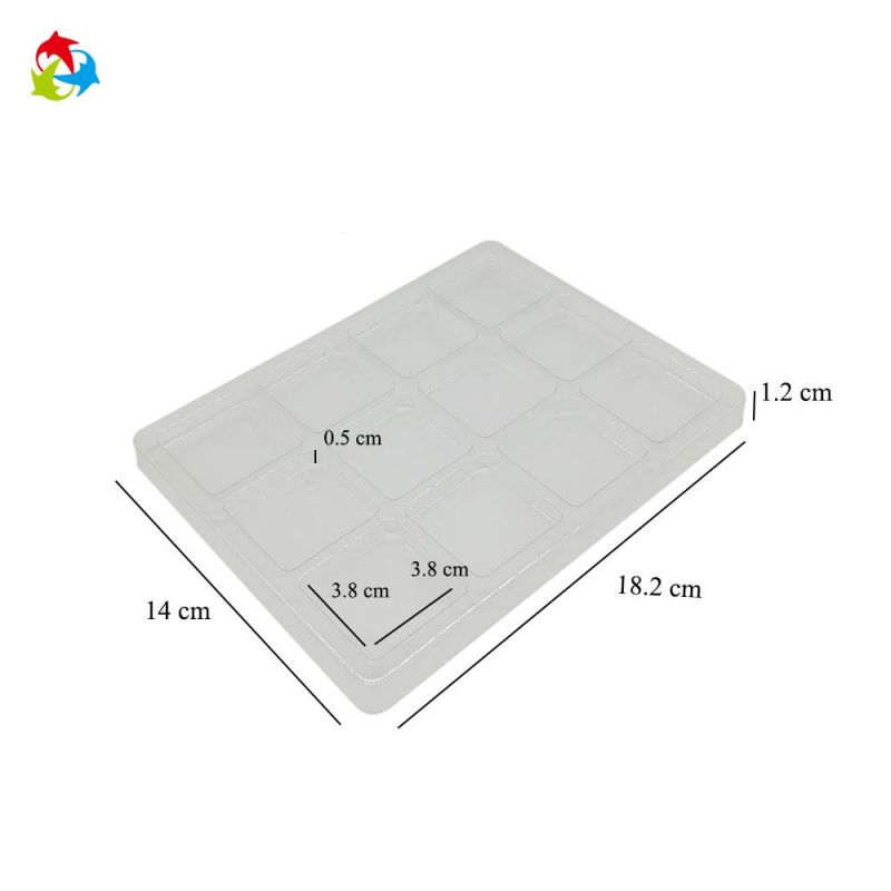 Square Plastic Chocolate Blisters Packaging Insert Candy VAC Form Plastic Tray