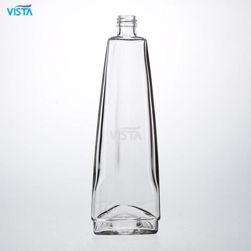 750ml High Flint Triangle Shape Water Bottle with Screw Cap