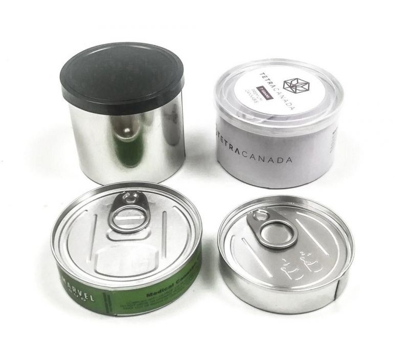 Hot Sale 100ml Pressitin Self Seal 3.5g Tin Can with Plastic Lids